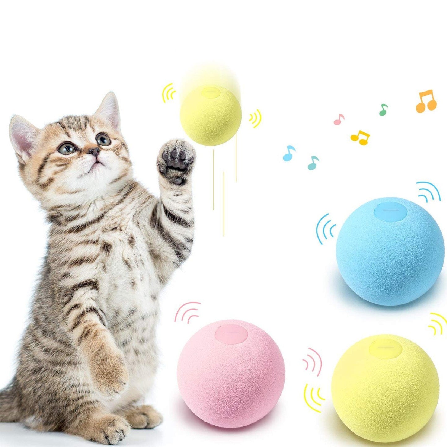 SmartBall™ - Balle intelligente d'apprentissage pour chat - Chat-ons